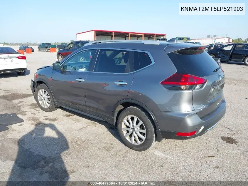 2020 Nissan Rogue S/Sv VIN: KNMAT2MT5LP521903 Lot: 40477364