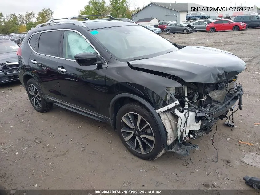 2020 Nissan Rogue S/Sl/Sv VIN: 5N1AT2MV0LC759775 Lot: 40478474