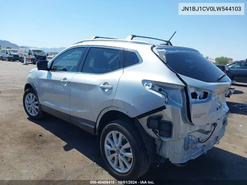 2020 Nissan Rogue Sport Sv Fwd Xtronic Cvt VIN: JN1BJ1CV0LW544103 Lot: 40486415