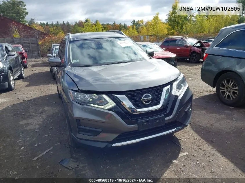 JN8AT2MV9LW102805 2020 Nissan Rogue Sv Intelligent Awd