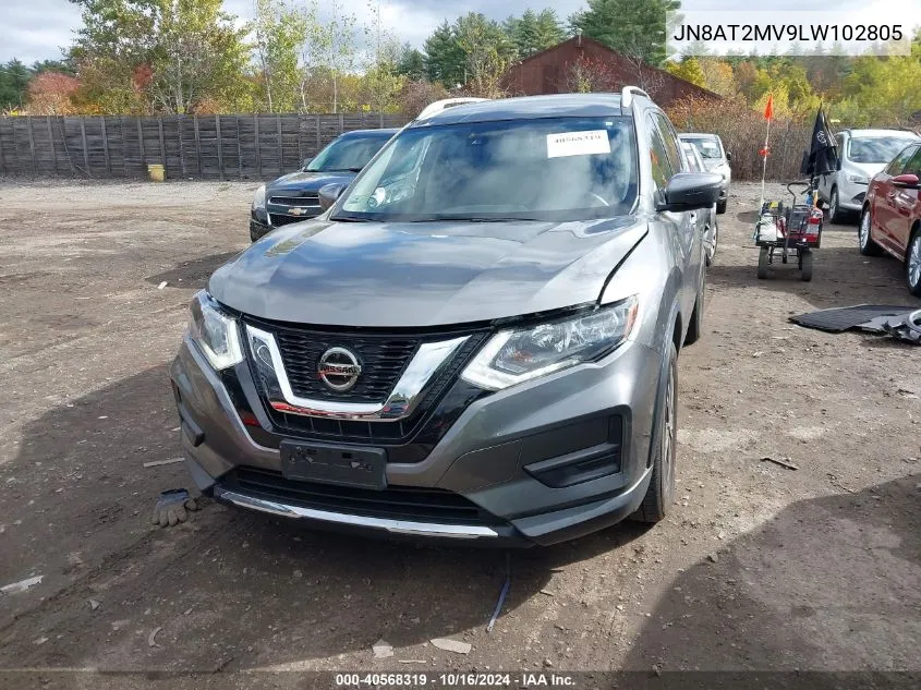 JN8AT2MV9LW102805 2020 Nissan Rogue Sv Intelligent Awd