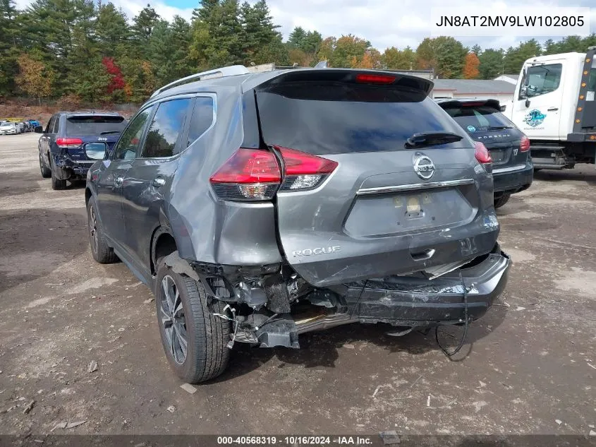 JN8AT2MV9LW102805 2020 Nissan Rogue Sv Intelligent Awd