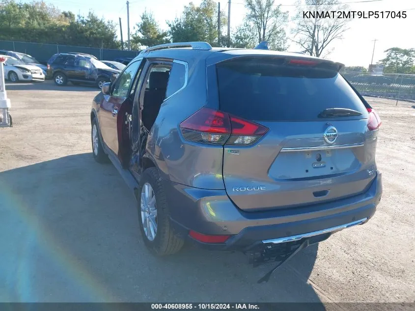 2020 Nissan Rogue Sv Fwd VIN: KNMAT2MT9LP517045 Lot: 40608955