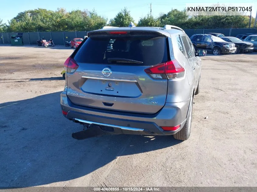 2020 Nissan Rogue Sv Fwd VIN: KNMAT2MT9LP517045 Lot: 40608955