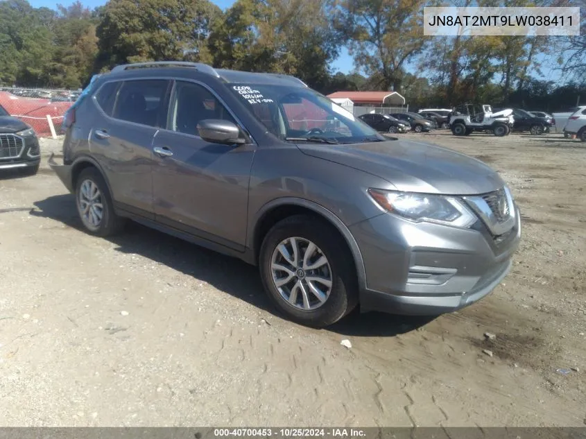 JN8AT2MT9LW038411 2020 Nissan Rogue Sv Fwd