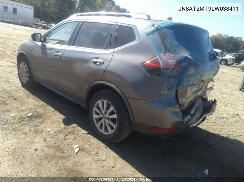 JN8AT2MT9LW038411 2020 Nissan Rogue Sv Fwd