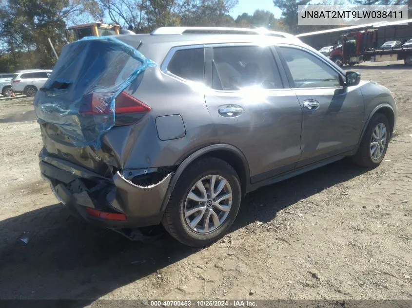 2020 Nissan Rogue Sv Fwd VIN: JN8AT2MT9LW038411 Lot: 40700453