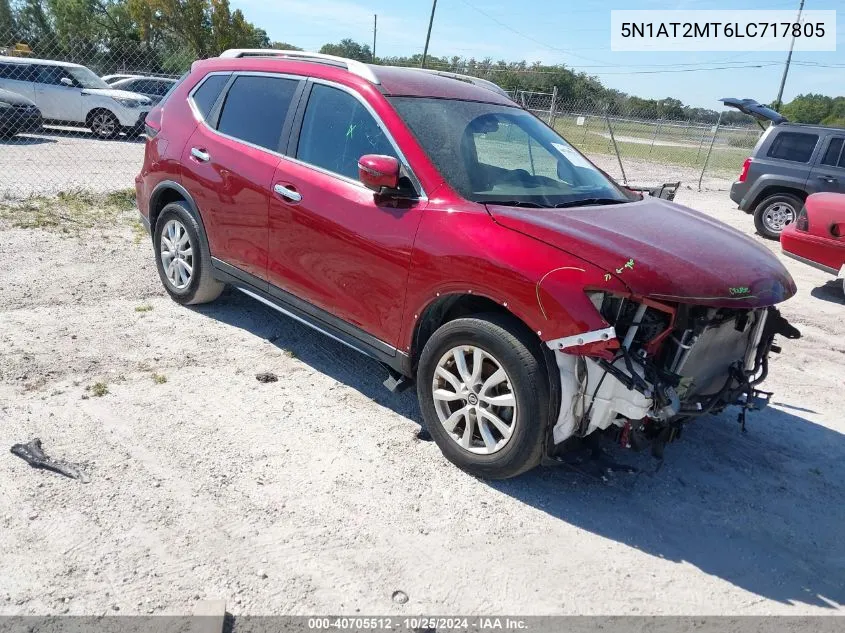 2020 Nissan Rogue Sv Fwd VIN: 5N1AT2MT6LC717805 Lot: 40705512