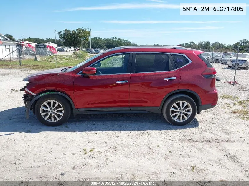 2020 Nissan Rogue Sv Fwd VIN: 5N1AT2MT6LC717805 Lot: 40705512