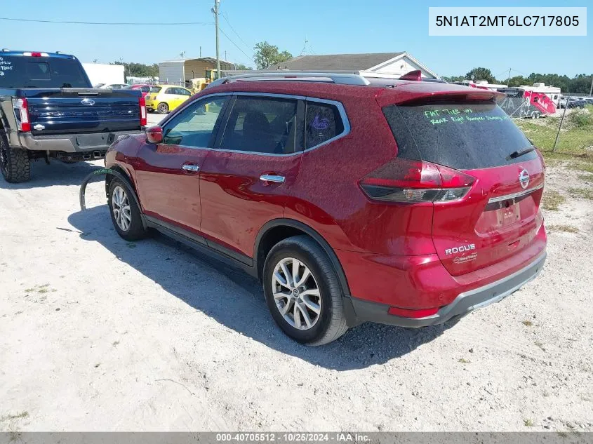 2020 Nissan Rogue Sv Fwd VIN: 5N1AT2MT6LC717805 Lot: 40705512