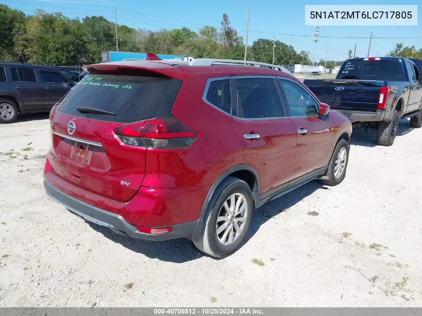 2020 Nissan Rogue Sv Fwd VIN: 5N1AT2MT6LC717805 Lot: 40705512