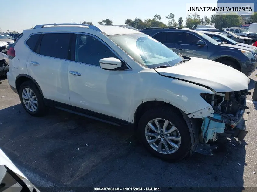 2020 Nissan Rogue Sv Intelligent Awd VIN: JN8AT2MV6LW106956 Lot: 40708140