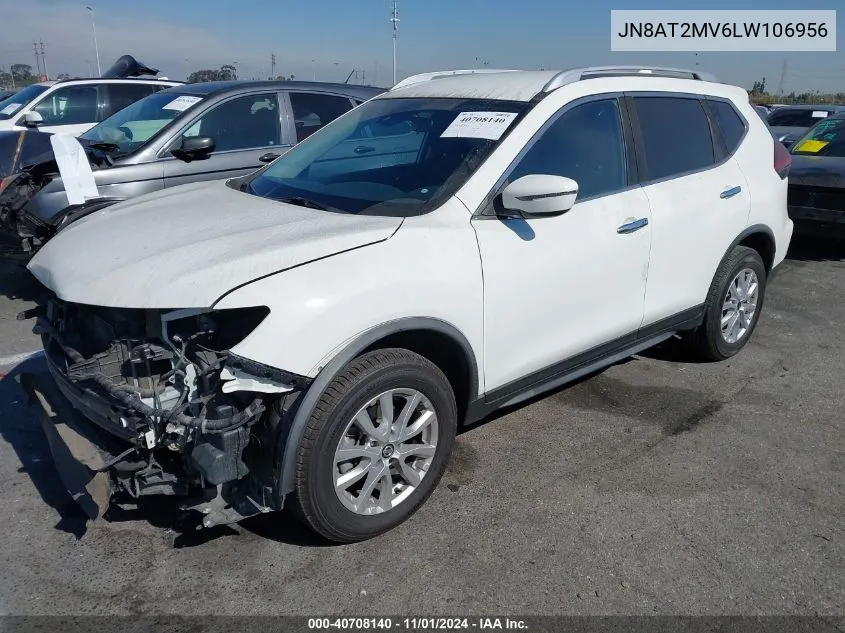 2020 Nissan Rogue Sv Intelligent Awd VIN: JN8AT2MV6LW106956 Lot: 40708140