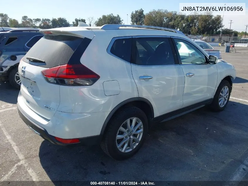 2020 Nissan Rogue Sv Intelligent Awd VIN: JN8AT2MV6LW106956 Lot: 40708140