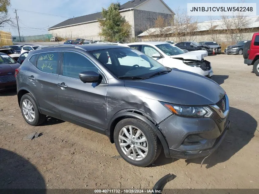 2020 Nissan Rogue Sport Sv Fwd Xtronic Cvt VIN: JN1BJ1CV5LW542248 Lot: 40711732