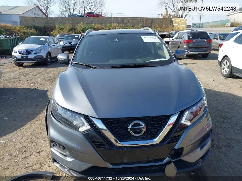 2020 Nissan Rogue Sport Sv Fwd Xtronic Cvt VIN: JN1BJ1CV5LW542248 Lot: 40711732