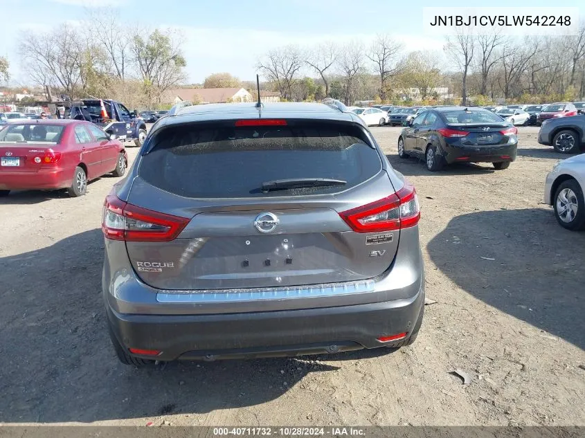 2020 Nissan Rogue Sport Sv Fwd Xtronic Cvt VIN: JN1BJ1CV5LW542248 Lot: 40711732