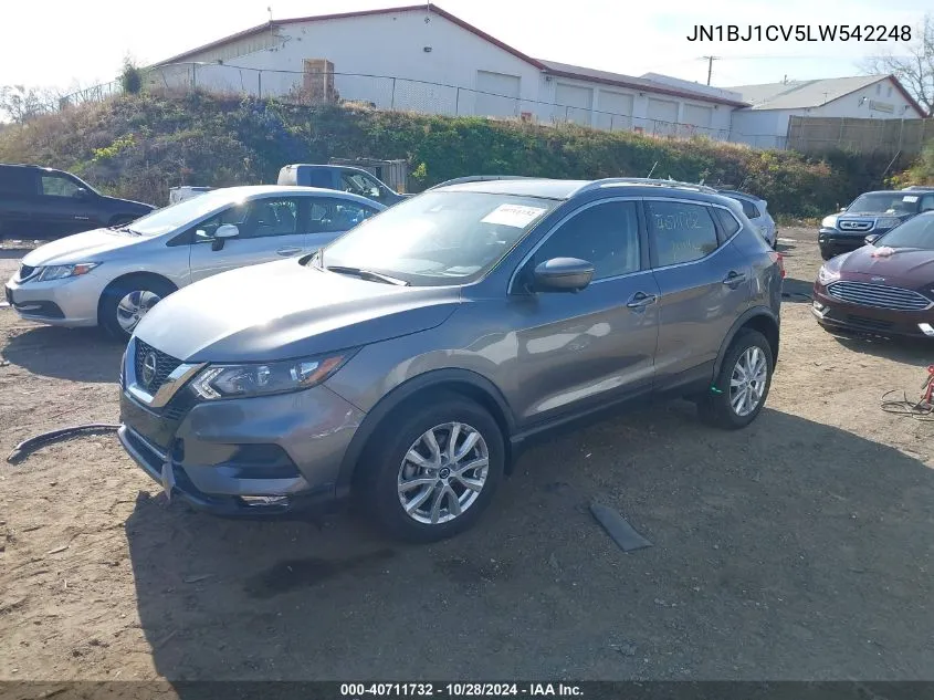 2020 Nissan Rogue Sport Sv Fwd Xtronic Cvt VIN: JN1BJ1CV5LW542248 Lot: 40711732