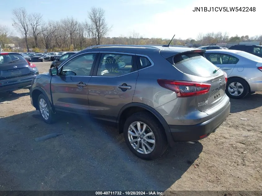 2020 Nissan Rogue Sport Sv Fwd Xtronic Cvt VIN: JN1BJ1CV5LW542248 Lot: 40711732