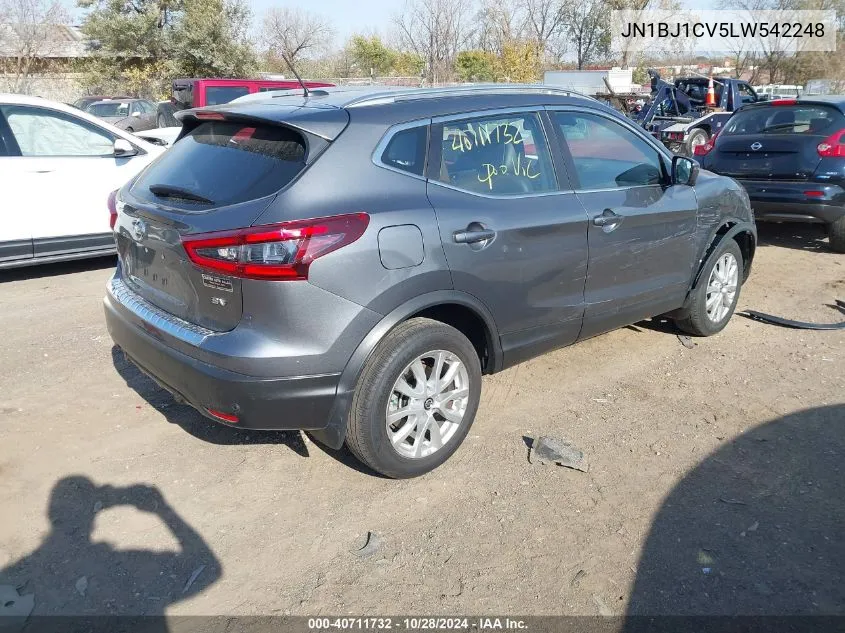 2020 Nissan Rogue Sport Sv Fwd Xtronic Cvt VIN: JN1BJ1CV5LW542248 Lot: 40711732