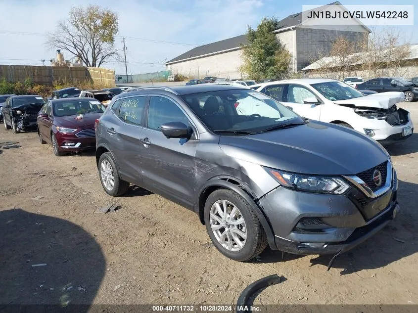 2020 Nissan Rogue Sport Sv Fwd Xtronic Cvt VIN: JN1BJ1CV5LW542248 Lot: 40711732