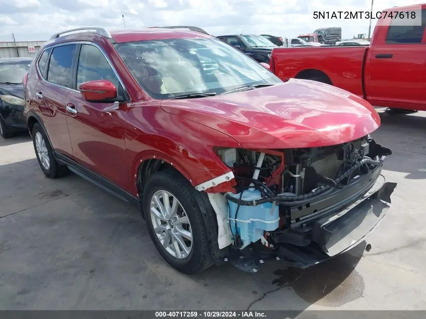 2020 Nissan Rogue Sv Fwd VIN: 5N1AT2MT3LC747618 Lot: 40717259