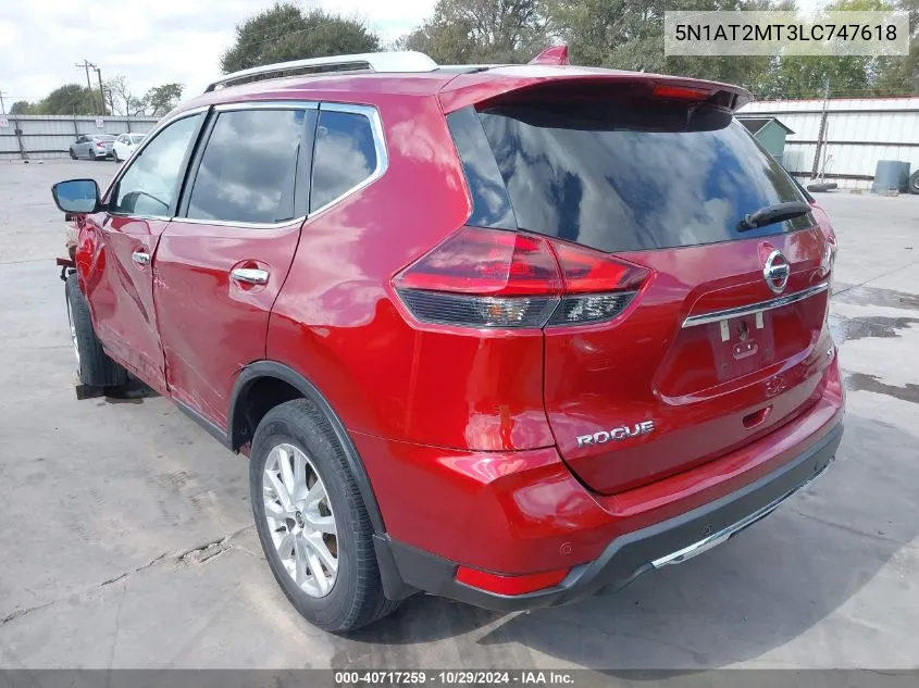 2020 Nissan Rogue Sv Fwd VIN: 5N1AT2MT3LC747618 Lot: 40717259