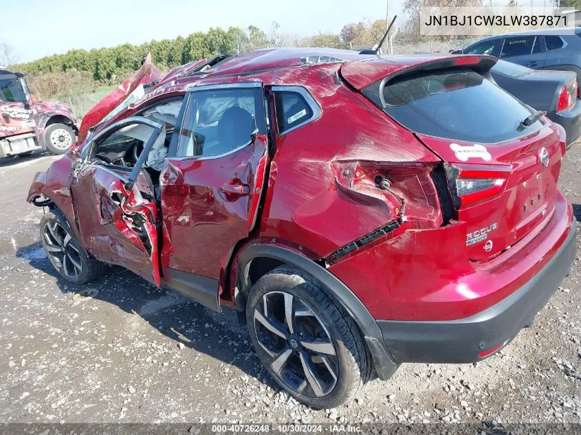 2020 Nissan Rogue Sport Sl Awd Xtronic Cvt VIN: JN1BJ1CW3LW387871 Lot: 40726248