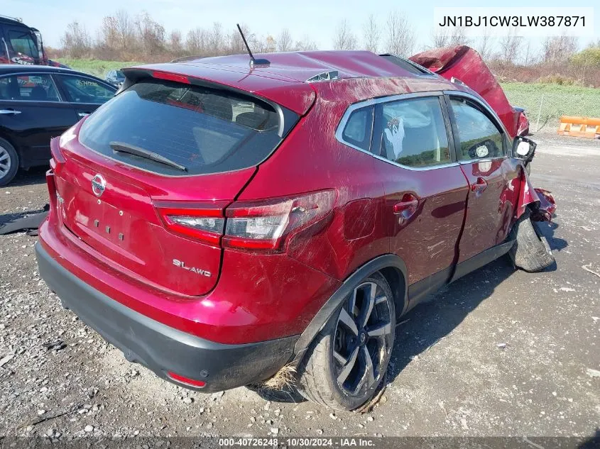 2020 Nissan Rogue Sport Sl Awd Xtronic Cvt VIN: JN1BJ1CW3LW387871 Lot: 40726248