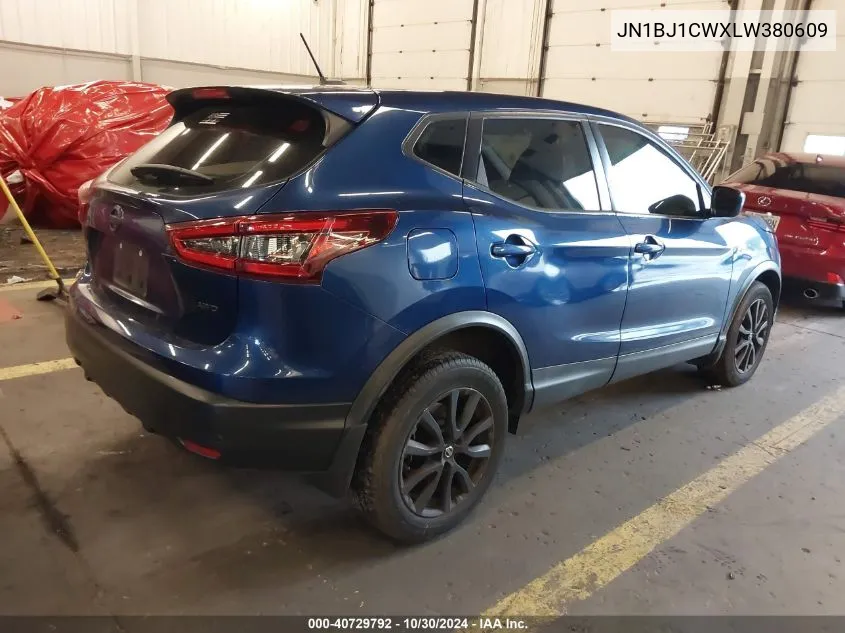 JN1BJ1CWXLW380609 2020 Nissan Rogue Sport S Awd Xtronic Cvt