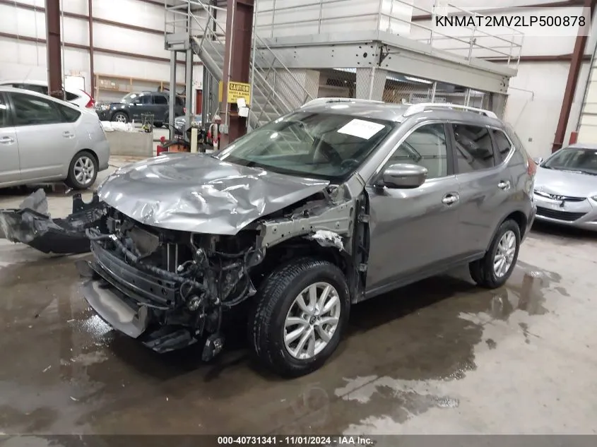 2020 Nissan Rogue Sv Intelligent Awd VIN: KNMAT2MV2LP500878 Lot: 40731341