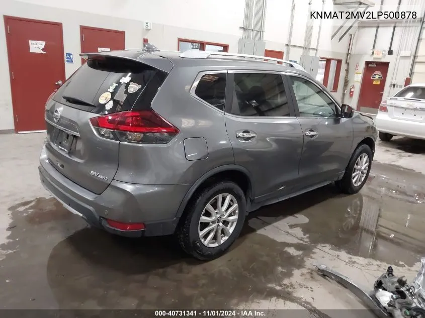 2020 Nissan Rogue Sv Intelligent Awd VIN: KNMAT2MV2LP500878 Lot: 40731341