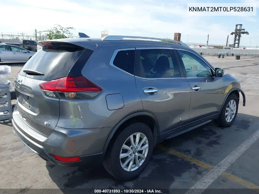 2020 Nissan Rogue Sv Fwd VIN: KNMAT2MT0LP528631 Lot: 40731893