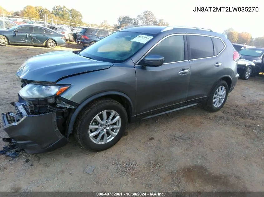 2020 Nissan Rogue S Fwd VIN: JN8AT2MT2LW035270 Lot: 40732061