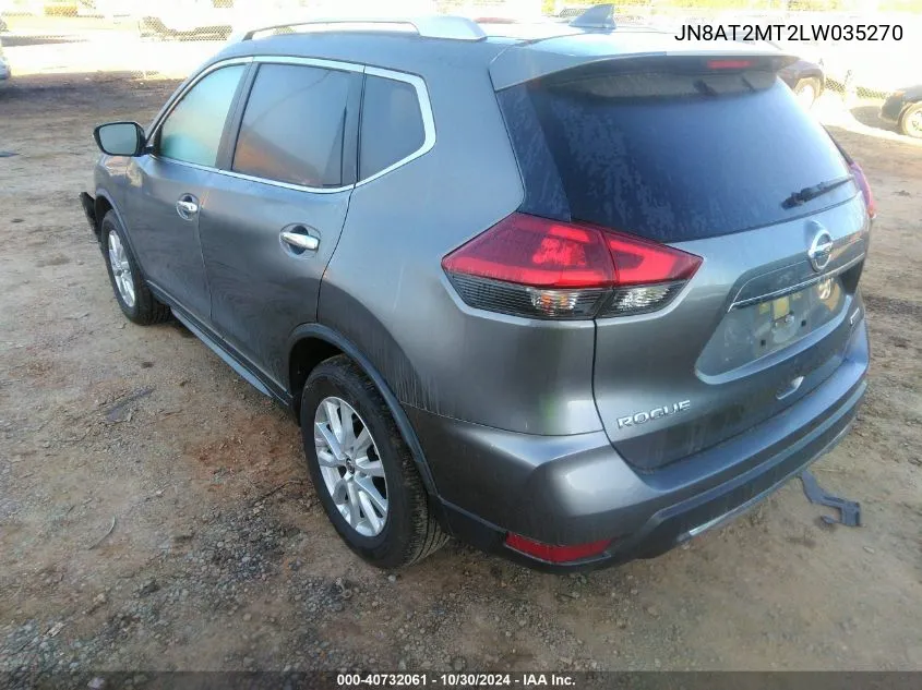 2020 Nissan Rogue S Fwd VIN: JN8AT2MT2LW035270 Lot: 40732061