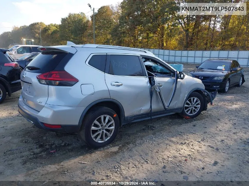 2020 Nissan Rogue Sv Fwd VIN: KNMAT2MT9LP507843 Lot: 40735834