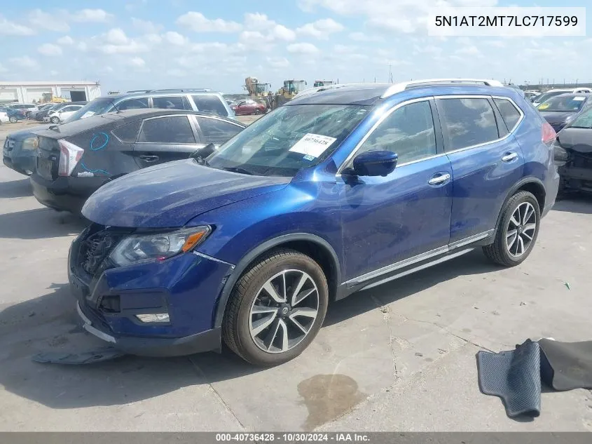 2020 Nissan Rogue Sl Fwd VIN: 5N1AT2MT7LC717599 Lot: 40736428