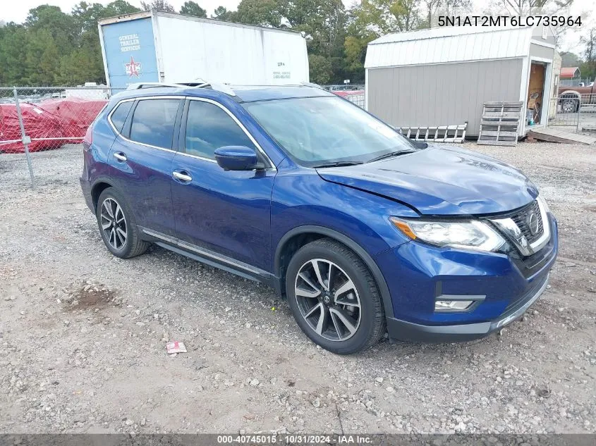 2020 Nissan Rogue Sl Fwd VIN: 5N1AT2MT6LC735964 Lot: 40745015