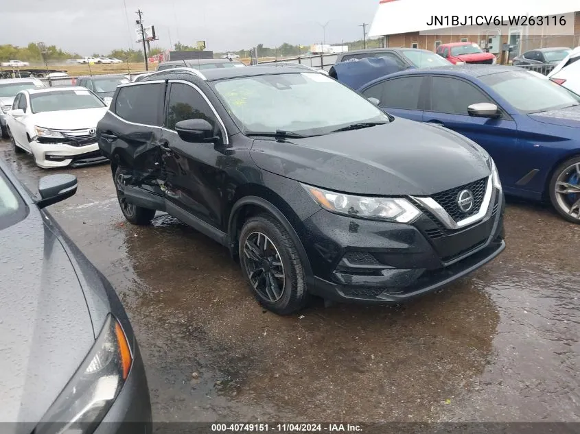 2020 Nissan Rogue Sport Sv Fwd Xtronic Cvt VIN: JN1BJ1CV6LW263116 Lot: 40749151