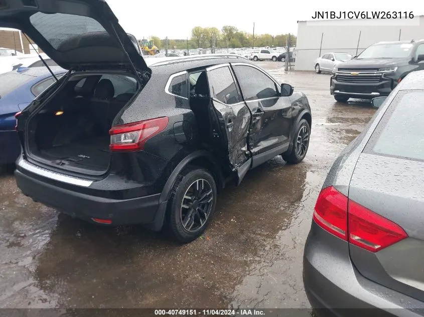 2020 Nissan Rogue Sport Sv Fwd Xtronic Cvt VIN: JN1BJ1CV6LW263116 Lot: 40749151