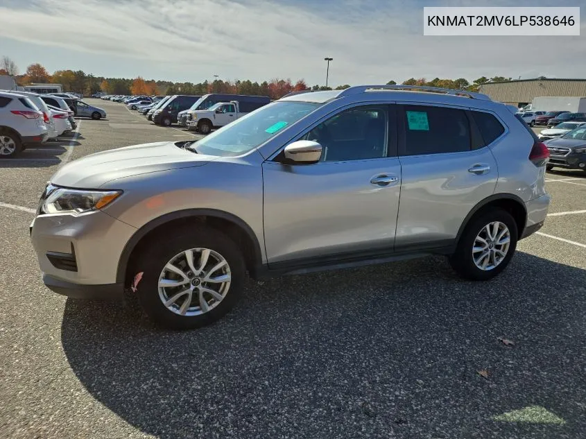 2020 Nissan Rogue S/Sv VIN: KNMAT2MV6LP538646 Lot: 40749514