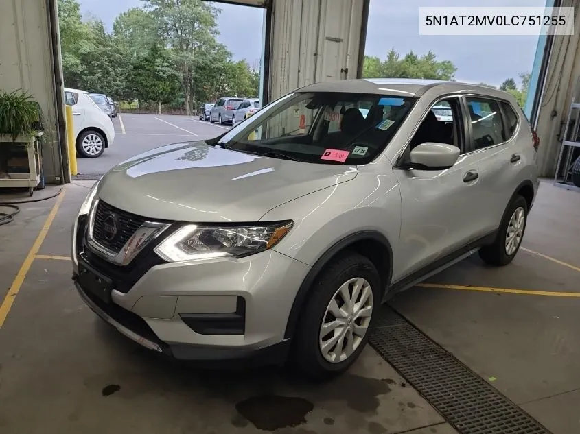 2020 Nissan Rogue S/Sl/Sv VIN: 5N1AT2MV0LC751255 Lot: 40775762