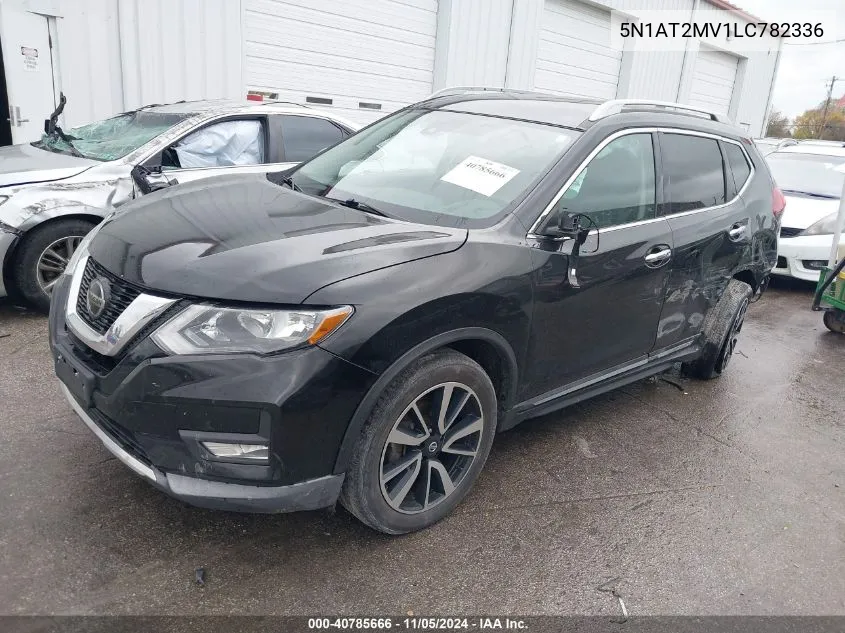 2020 Nissan Rogue Sl Intelligent Awd VIN: 5N1AT2MV1LC782336 Lot: 40785666