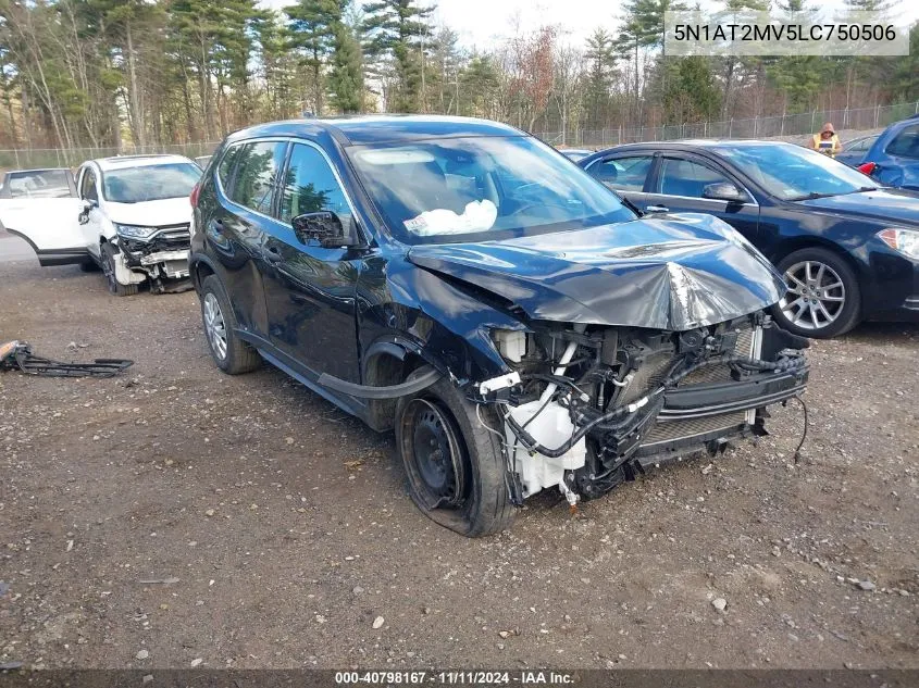 2020 Nissan Rogue S Intelligent Awd VIN: 5N1AT2MV5LC750506 Lot: 40798167