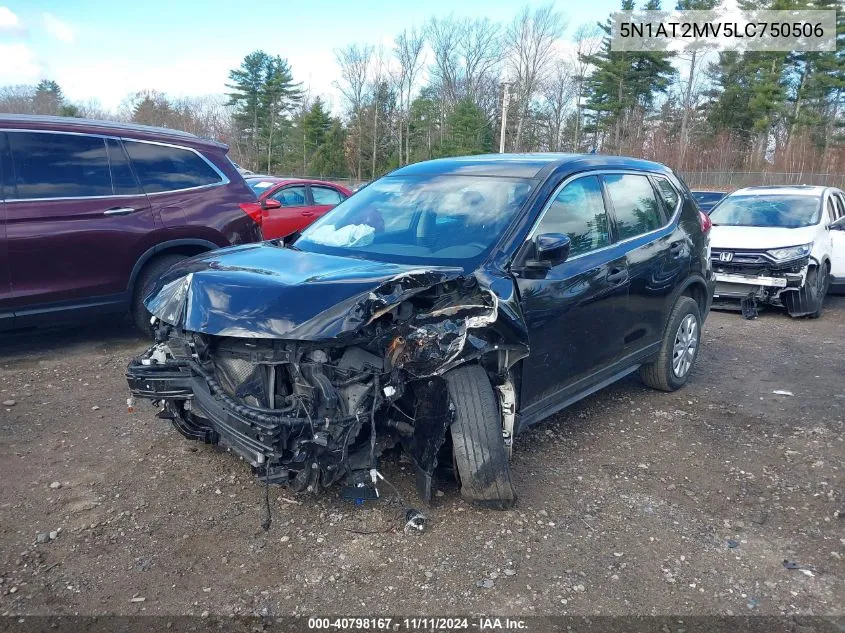 2020 Nissan Rogue S Intelligent Awd VIN: 5N1AT2MV5LC750506 Lot: 40798167