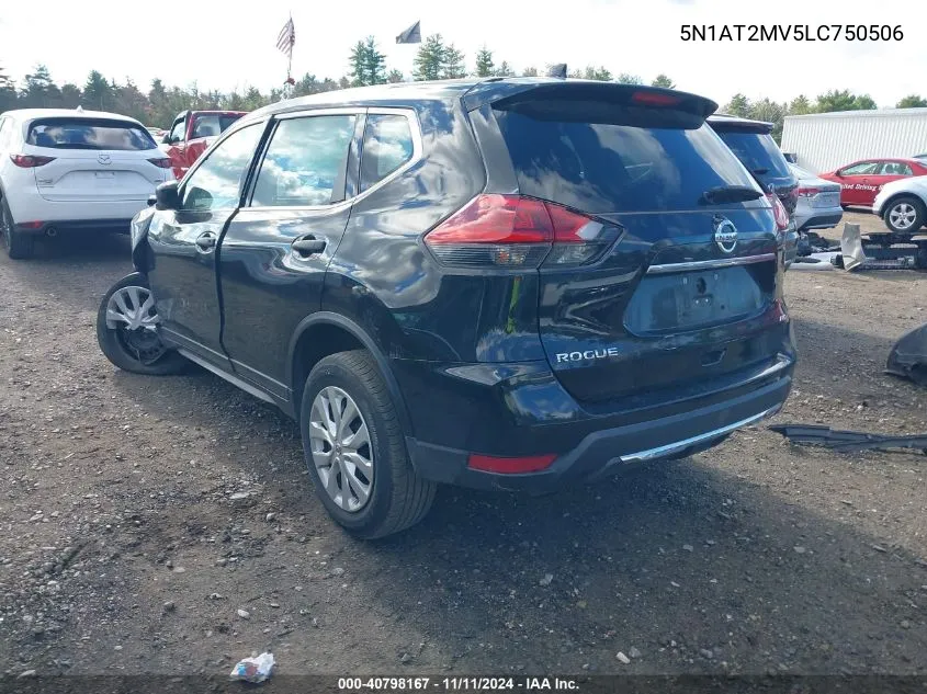 2020 Nissan Rogue S Intelligent Awd VIN: 5N1AT2MV5LC750506 Lot: 40798167