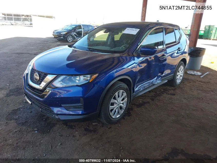 2020 Nissan Rogue S Fwd VIN: 5N1AT2MT2LC744855 Lot: 40799632