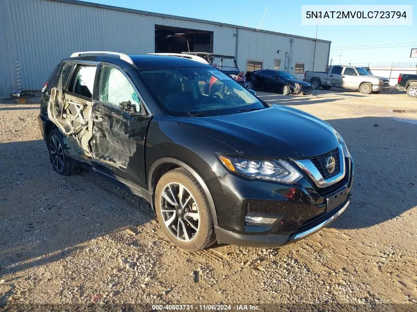 2020 Nissan Rogue Sl Intelligent Awd VIN: 5N1AT2MV0LC723794 Lot: 40803731