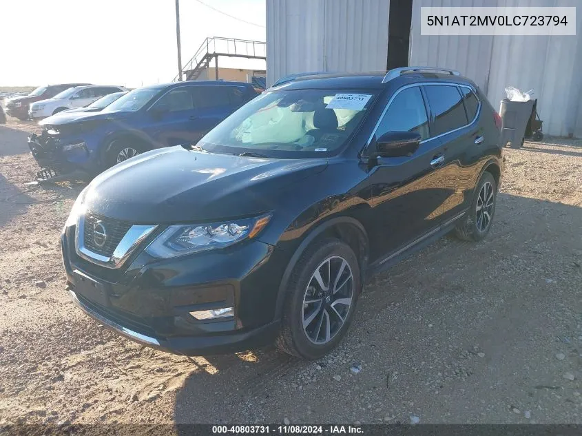 2020 Nissan Rogue Sl Intelligent Awd VIN: 5N1AT2MV0LC723794 Lot: 40803731