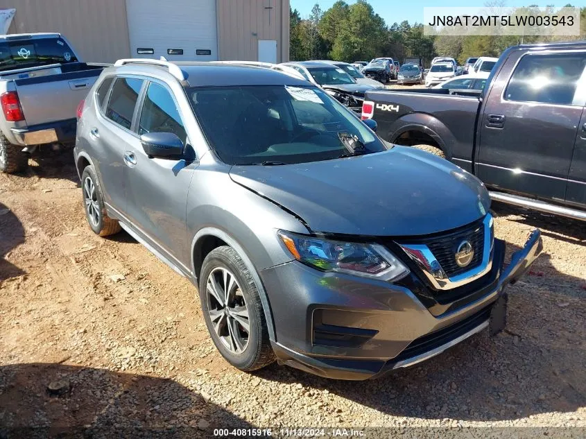 2020 Nissan Rogue Sv Fwd VIN: JN8AT2MT5LW003543 Lot: 40815916